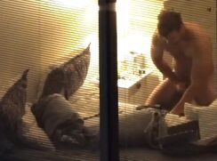 neighbor caught wanking off