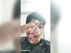 cum facial Indian