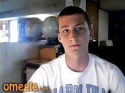 GBT University of North Carolina Blond Student Wanking - AI Enhanced