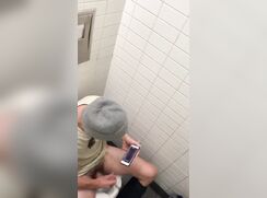 Spy Toilet Voyeur Dude Wank