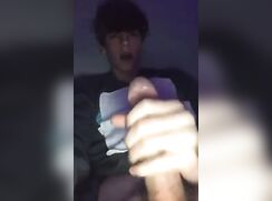 Twink cumming before bed