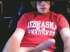 GBT University of Nebraska Curly Hair Ginger Wanking Huge Cock - AI Enhanced