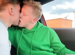 Serviced in the car park twink gay porn