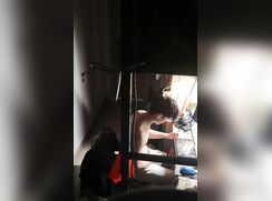 Spying on my straight roommate jerking off