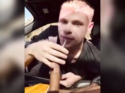 Cocksucker twink car sex gay porn