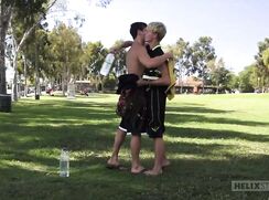 69'ing with his trainer