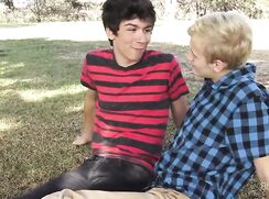 slim teen boys from park to home