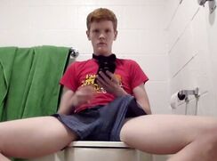 Gray; Ginger twink wanks in the bathroom cam twink porn