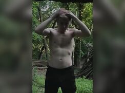 alone in the forest!