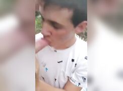 fect teen boy sucks off his straight friend and swallows his delic