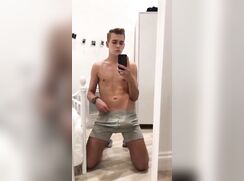 Incredibly hunk Daniel shows off his big dick