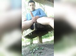 [T74]-[15] - College boy - Teen with big dick cums outside