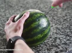 Devin loves watermelon