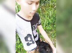 Asian schoolmates public fun boys porn park