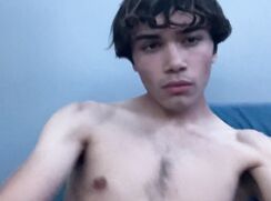 [T75]-[01] - Gay teen masturbates - While family is home!
