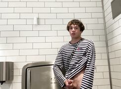 [T75]-[09] - Gay teen masturbates - Inside walmarts public restroom!