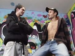 Two scruffy guys go at it gay boys porn