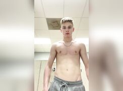 Swimmer Paul jerking off in the shower at the gym (#9, #10, #11)