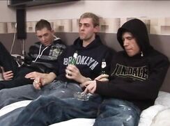 Three Mates After a Few Beers