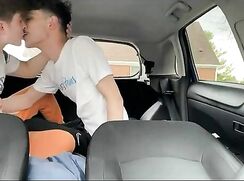 boyfriends fuck in the car gay porn videos