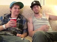 Gay guy introduces buddy to gay sex