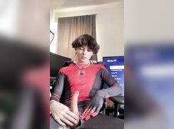 Twink Boy Spider-Man Suite Cum cAM pORN