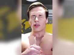 Teen Boy Cum On His Own Face Gay Teen Porn