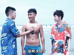 Taiwanese Fuck in a Van near Beach