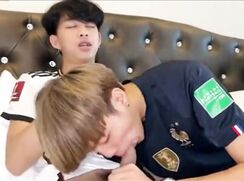 I surprised and seduced my soccer buddy again in the second half boys porn