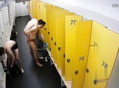 Locker room spy porn caught public nude