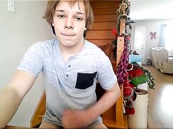 GBT Blond Webcammer pleasing his Daddies - AI Enhanced