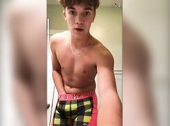 young amateur college twink jerking off