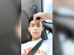 Hot asian boy wank cum twink car porn