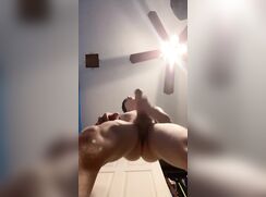 Wank and cum over the camera