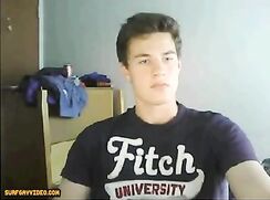 a pretty face guy cuming in chair