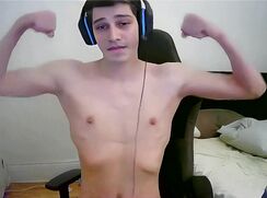 GBT Fit Collage Student Sexy Chest Cumshot - AI Enhanced