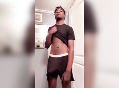 BLACK HUNG TEEN HANDSFREE