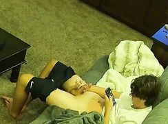 TEEN BOY CAUGHT JERKINGOFF