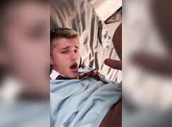 Until I find Daddy, I have to cum in my mouth myself!