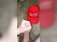 Hot trump supporter cums hard