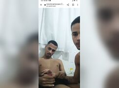 Latino twins sucking