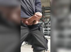 Jerking Off & Cumming in the Warehouse 230