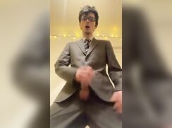 Smart Wank - Cums over suit