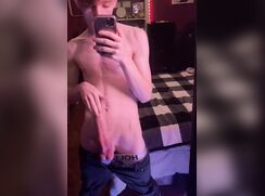 skinny Tom and his Huge dick