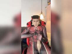 Latino Super Hero Big Cock