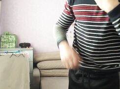 [Archive of GBT][0187] Going from soft to hard before shooting cock juice on myself