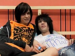 Emo Boys Orange Bed Butt Fuck Porn