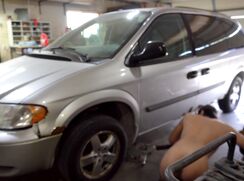 [ABX][4][767] - Car drives by while I cum after a hard day of work in the shop