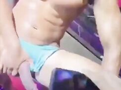 Sexy blowjob in the club