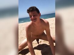19 Year old Playing on Beach